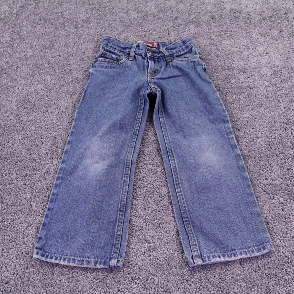 Levis 514 Jeans Boys 5 Blue Denim Slim Straight Adjustable Waist Cotton Casual
